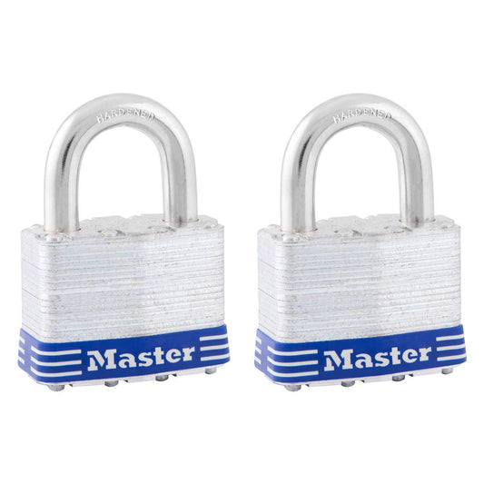 Juego de Candados Laminados Master Lock Ancho 51 mm 2 Piezas