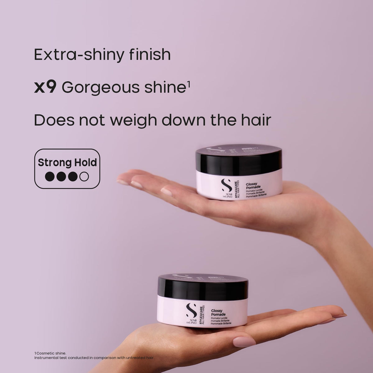 Alfaparf Semi di Lino Style&Care Glossy Pomade 90 ml - Pomada en cera con fijación suave para todo tipo de cabello (Nuevo Modelo)