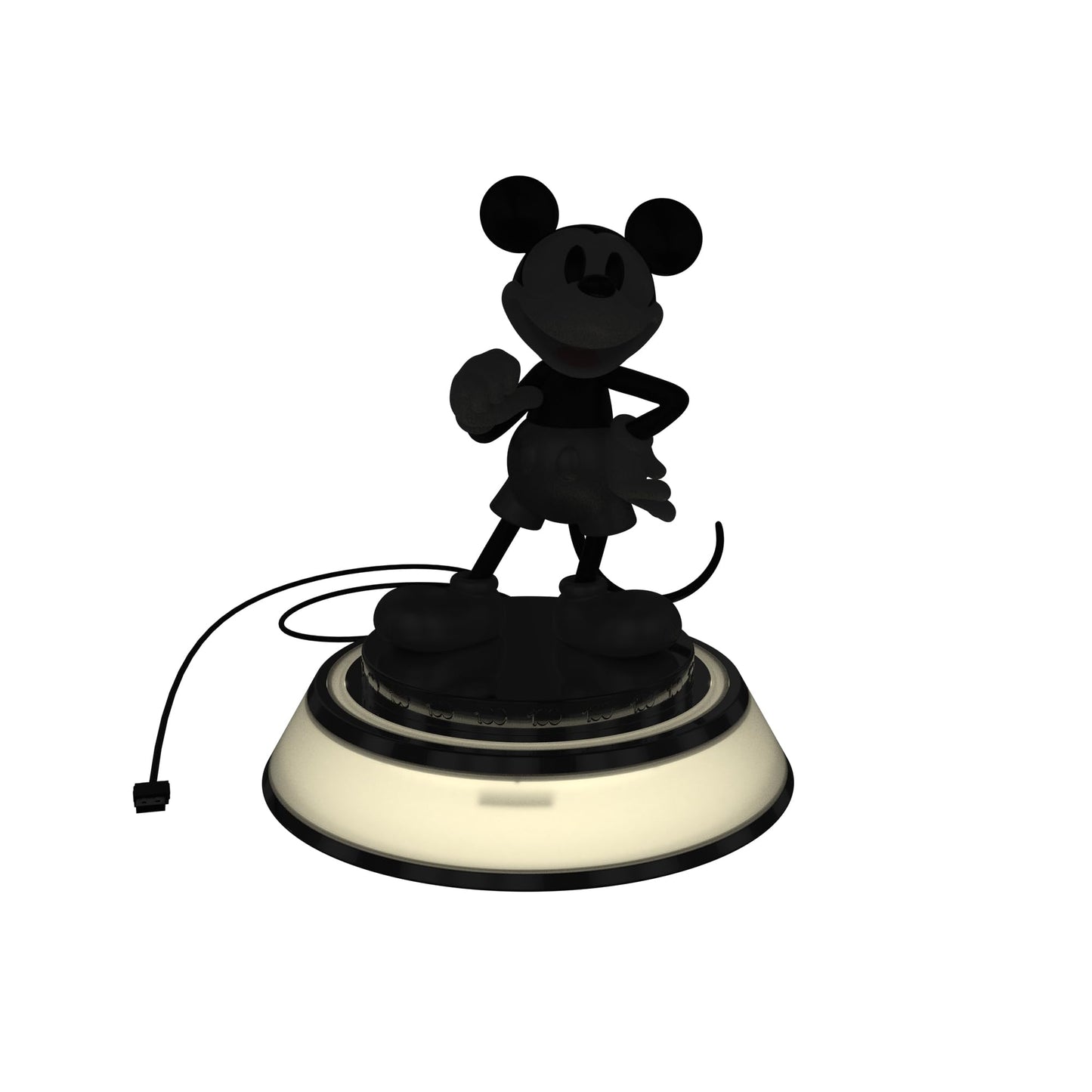 Disney 100 Mickey Mouse - Lámpara LED con tres niveles de intensidad decoración la magia de Disney 100 en tu hogar luz de noche figura 3D