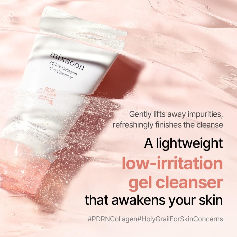 PDRN Collagen Gel Cleanser - Limpiador facial de bajo pH, 100ml
