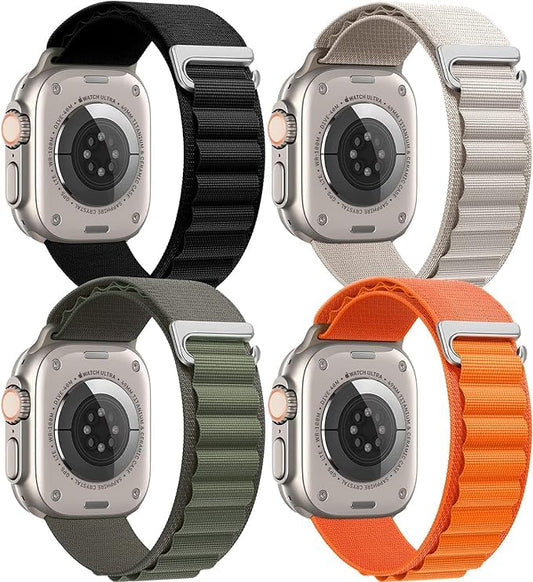 BuFan Band Case para Apple Watch 49mm 45mm 44mm 41mm 40mm para iWatch Serie 8 7 SE 6 5 4 3 2 1, Correa Deportiva Militar Resistente para Hombres y Mujeres