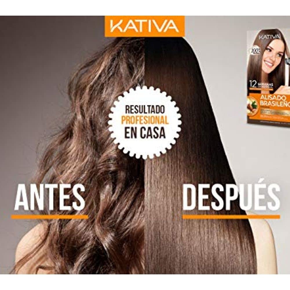 KATIVA Alisado Brasileño 225 ml | Plancha, Suaviza y Brinda Brillo
