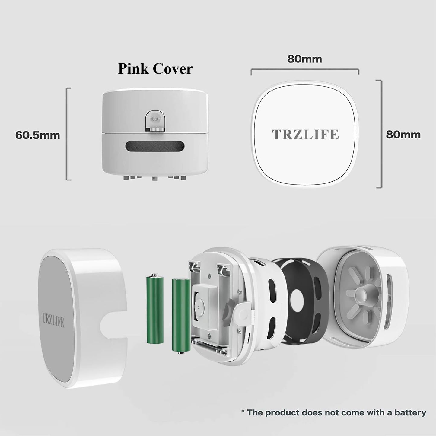Aspiradora de Escritorio TRZLIFE Blanco Mini Succión Duradera Recargable