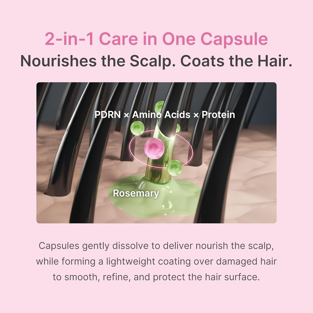 Medicube Rosemary PDRN Hair & Scalp Conditioner, con Aminoácidos y Proteínas, Fórmula Ligera 2 en 1, 250 ml