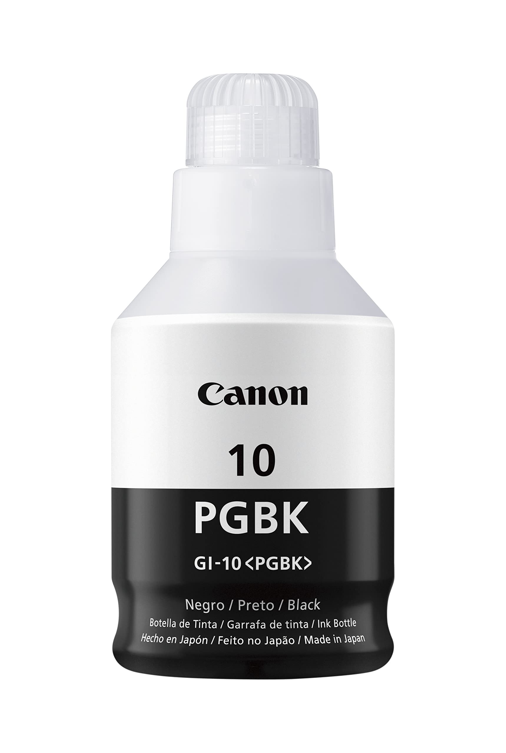 Canon Tinta GI-10 PGBK Botella DE Tinta Pigmento Negro con 170ml para G5010/G6010/G7010