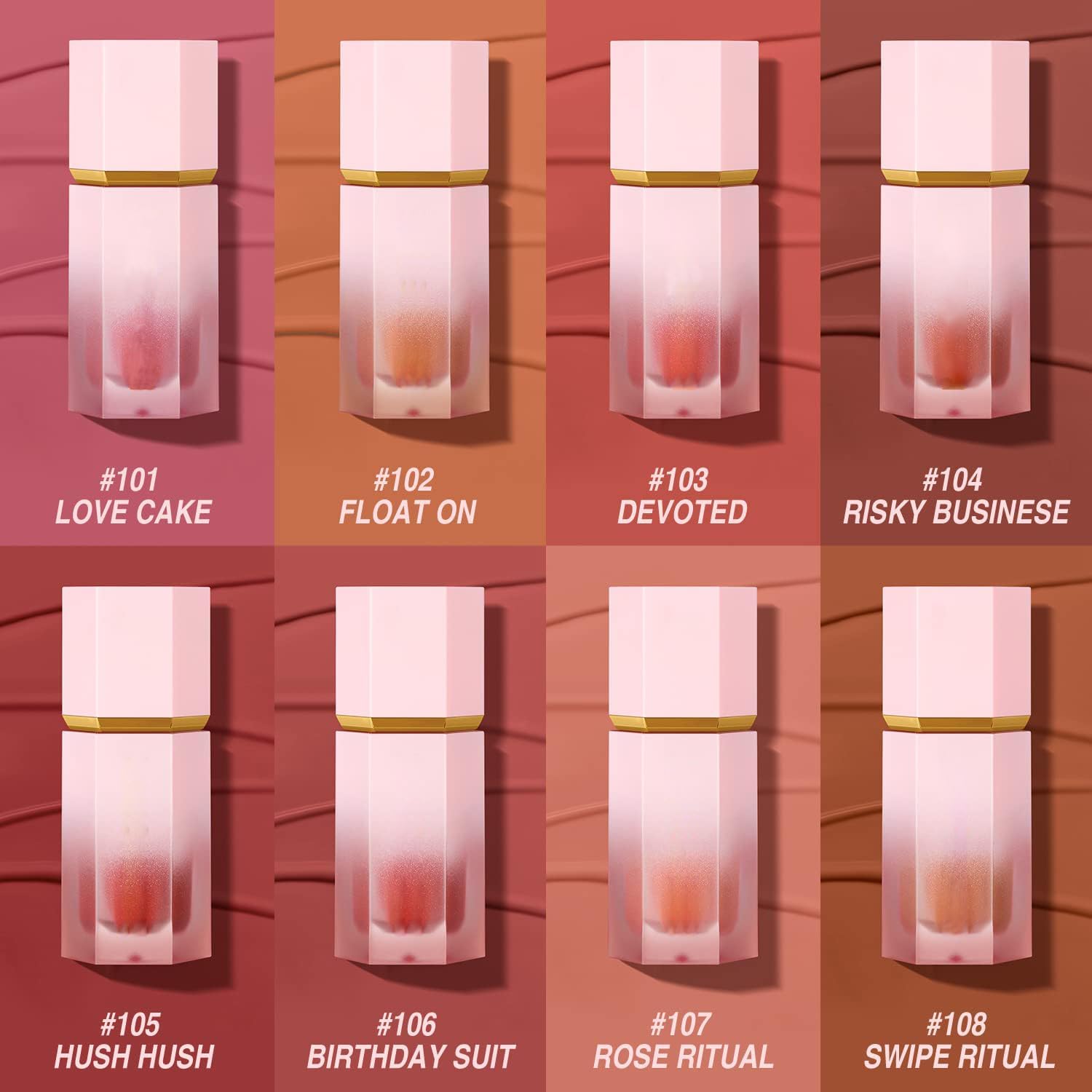 Rubor En Crema, Maquillaje Rubor Líquido, Liquid Blush En Duradero, Rubor Liquido Súper Sedoso Natural, Extensible Y Difuminable, Rubor Facial Hidratante Para Mejillas Rubor en Barra