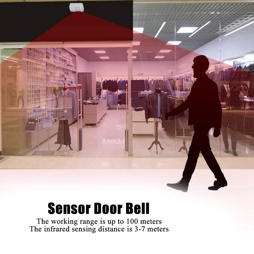 Timbre de Alerta con Sensor de Movimiento para el hogar, Tienda y Oficina