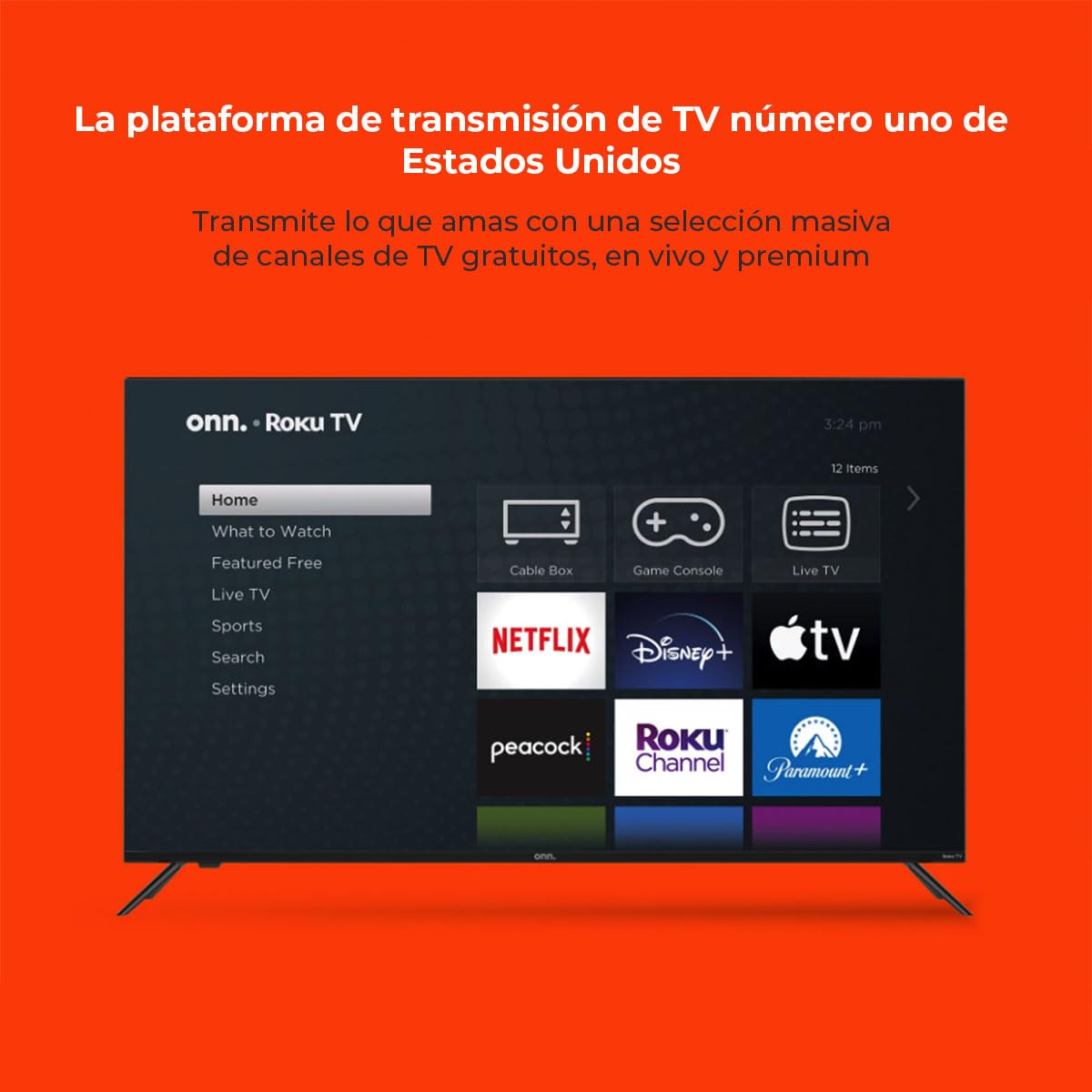 Televisión LED 4K 2160P UHD ONN Serie 4 HDR Compatible con Alexa y Google Assistant Reacondicionado