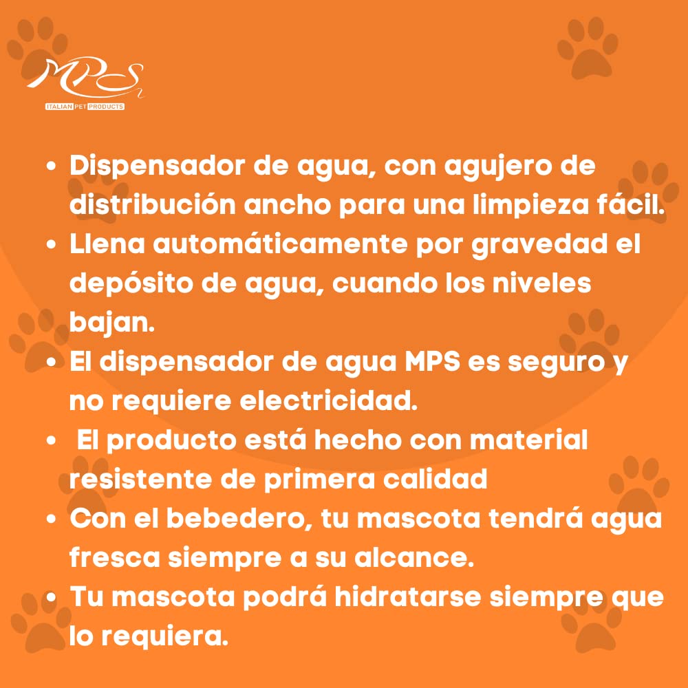 Dispensador de Agua MPS 1.5 Litros para Perro o Gato