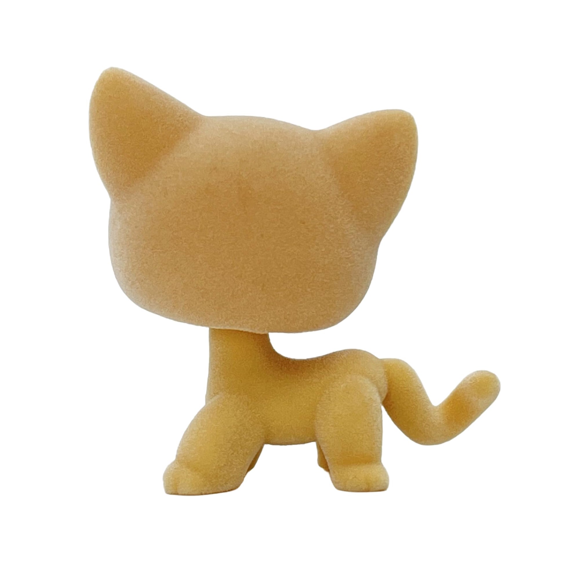 LPSCB - Juguete hecho a medida para tienda de mascotas, figura de animal borrosa, pelo corto, gato, perro, collie, perro salchicha, gran dane Cocker Spaniel (amarillo #1962)
