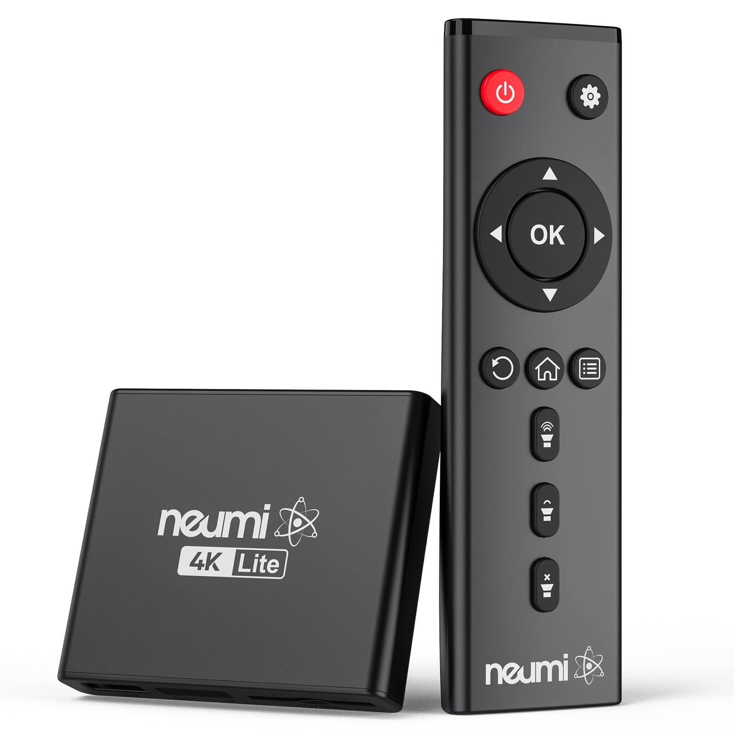 NEUMI Atom 4K Lite Reproductor multimedia digital Ultra-HD para unidades USB y tarjetas SD, reproduce videos 4K/UHD, HEVC/H.265, HDMI y AV analógico, reproducción automática, bucle, capacidad de