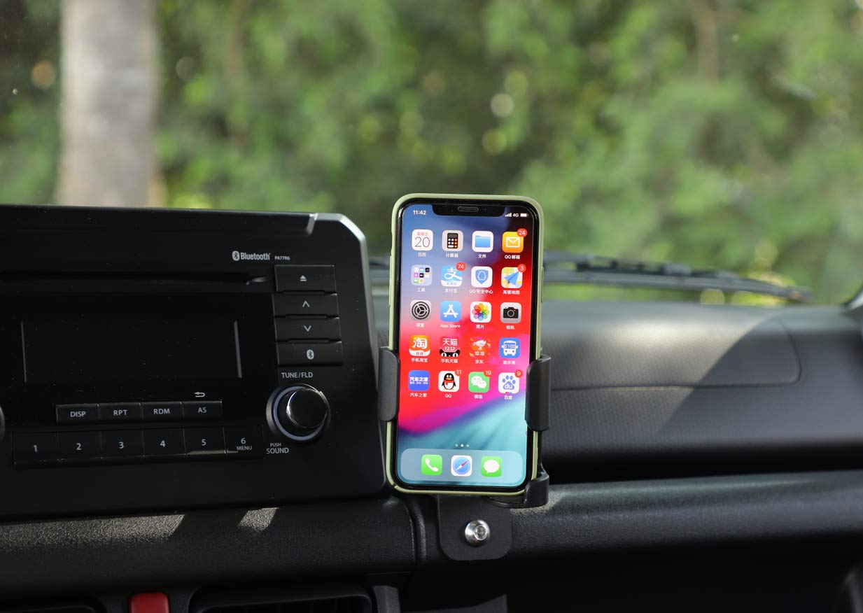 Soporte de Teléfono Suzuki Jimny JB64 JB74W Negro Multifunción 2019-2023