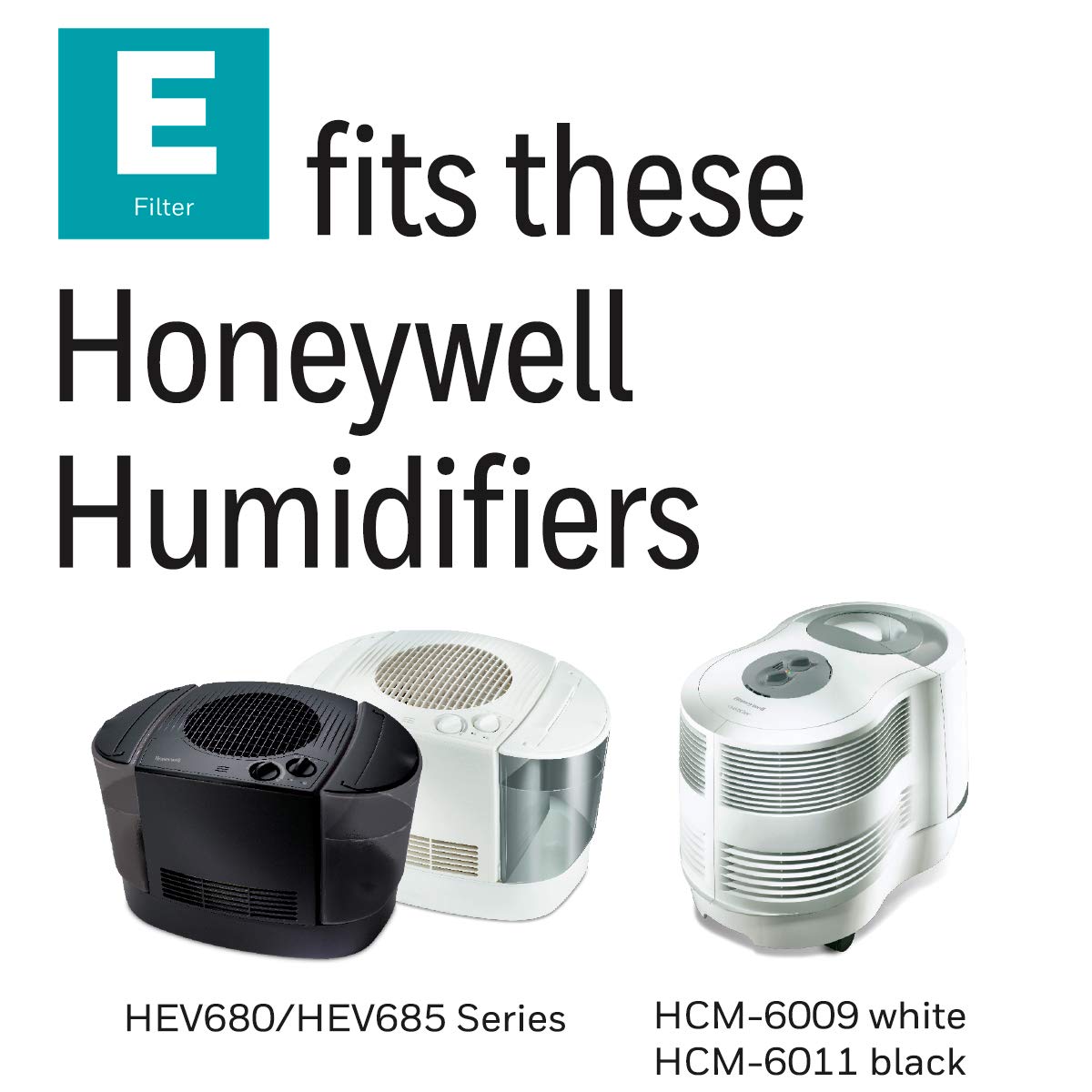 Honeywell HC14PF3 Filtro absorbente de repuesto E, paquete de 3, blanco, 3 unidades