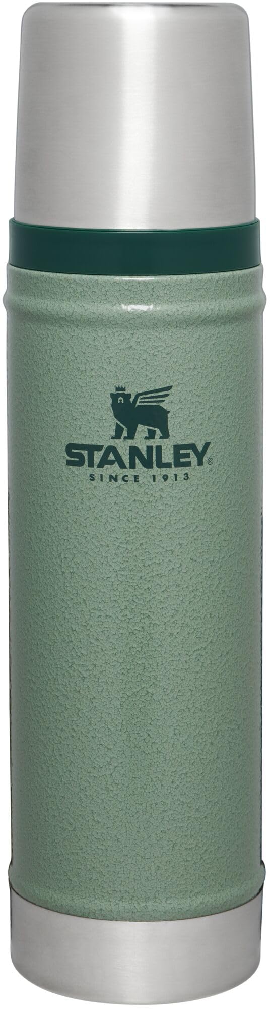 Botella Aislada Stanley Verde Martillo Acero Inoxidable 18/8 20 Onzas
