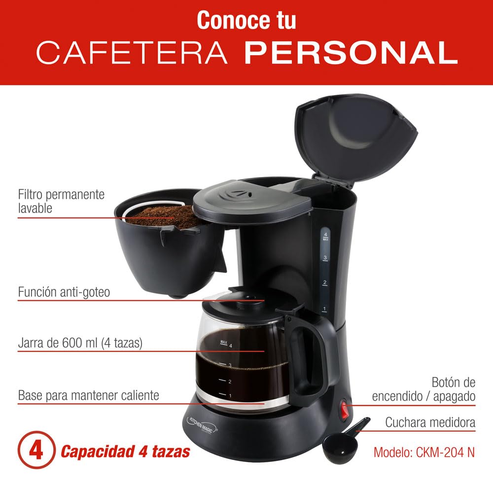 Electrodomésticos de Cocina Koblenz Rojo Combo de Iniciación con Cafetera de Goteo, Batidora de Mano y Exprimidor de Cítricos