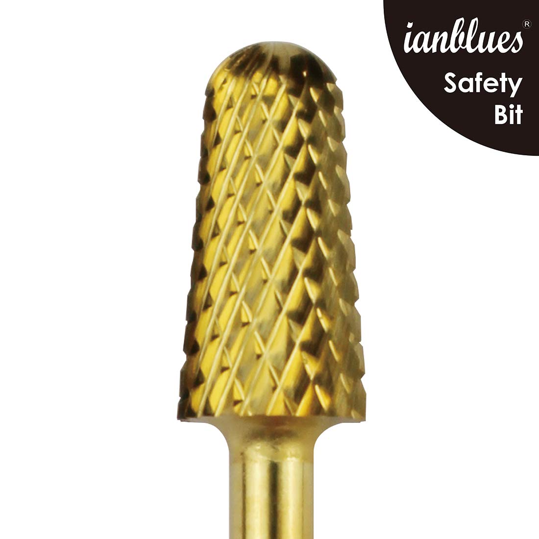 Taladro de Uñas Eléctrico Broche de Seguridad Oro Grueso para Manicura