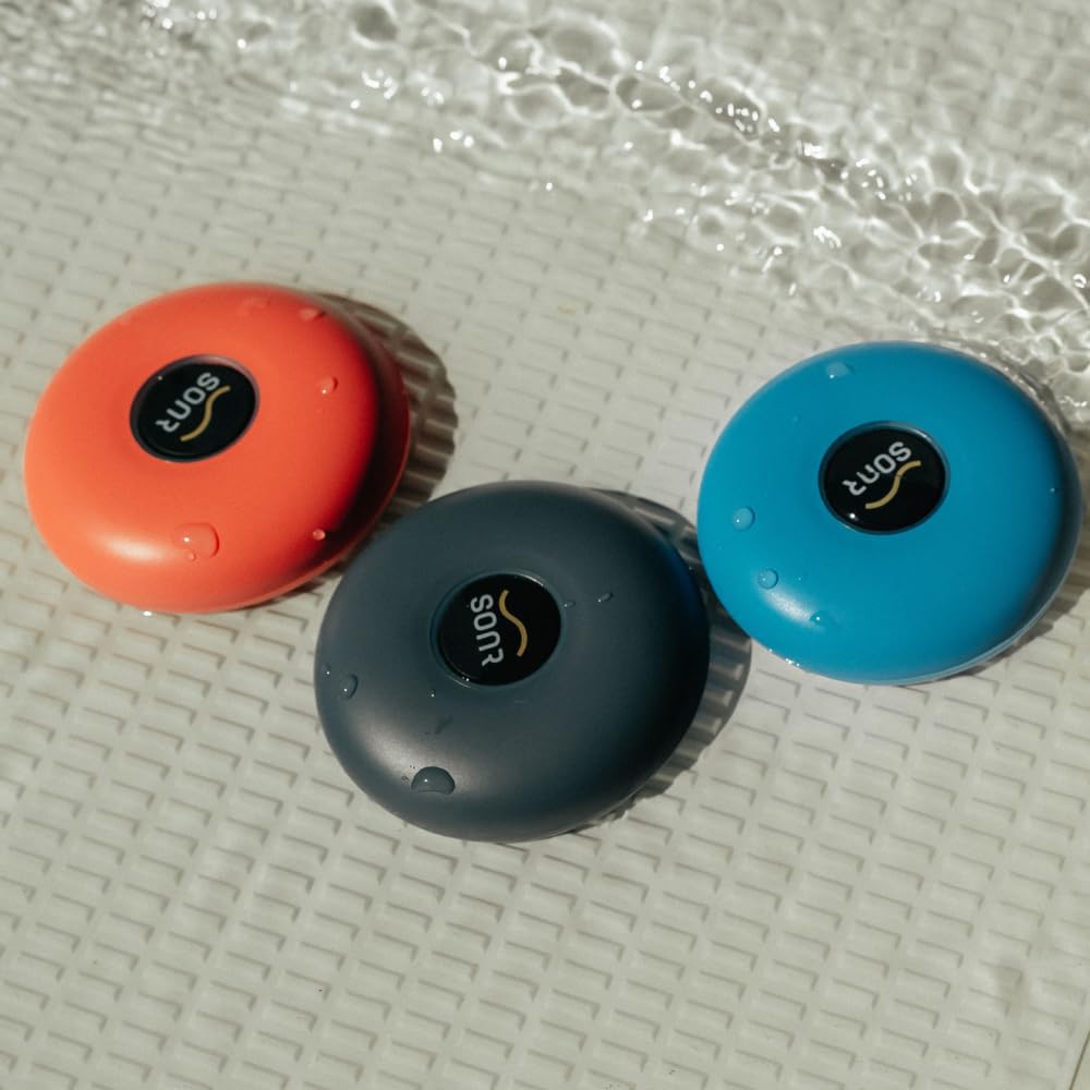 Reproductor de Música Subacuático SONR Azul de Oído Abierto y Gafas de Natación Antivaho para Nadadores