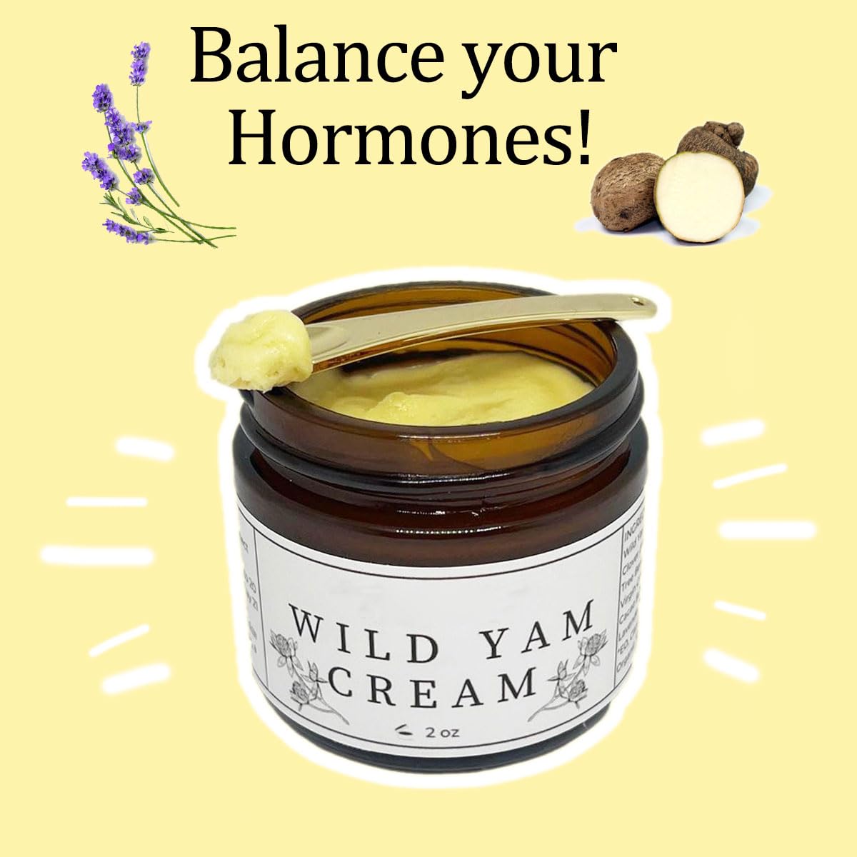 Slipasikao Wild Yam Cream，Natural Organic Wild Yam Balancing Cream For Restoring Hormonal Balance, Firming Anti-Aging Facial Moisturizer (2 PCS)