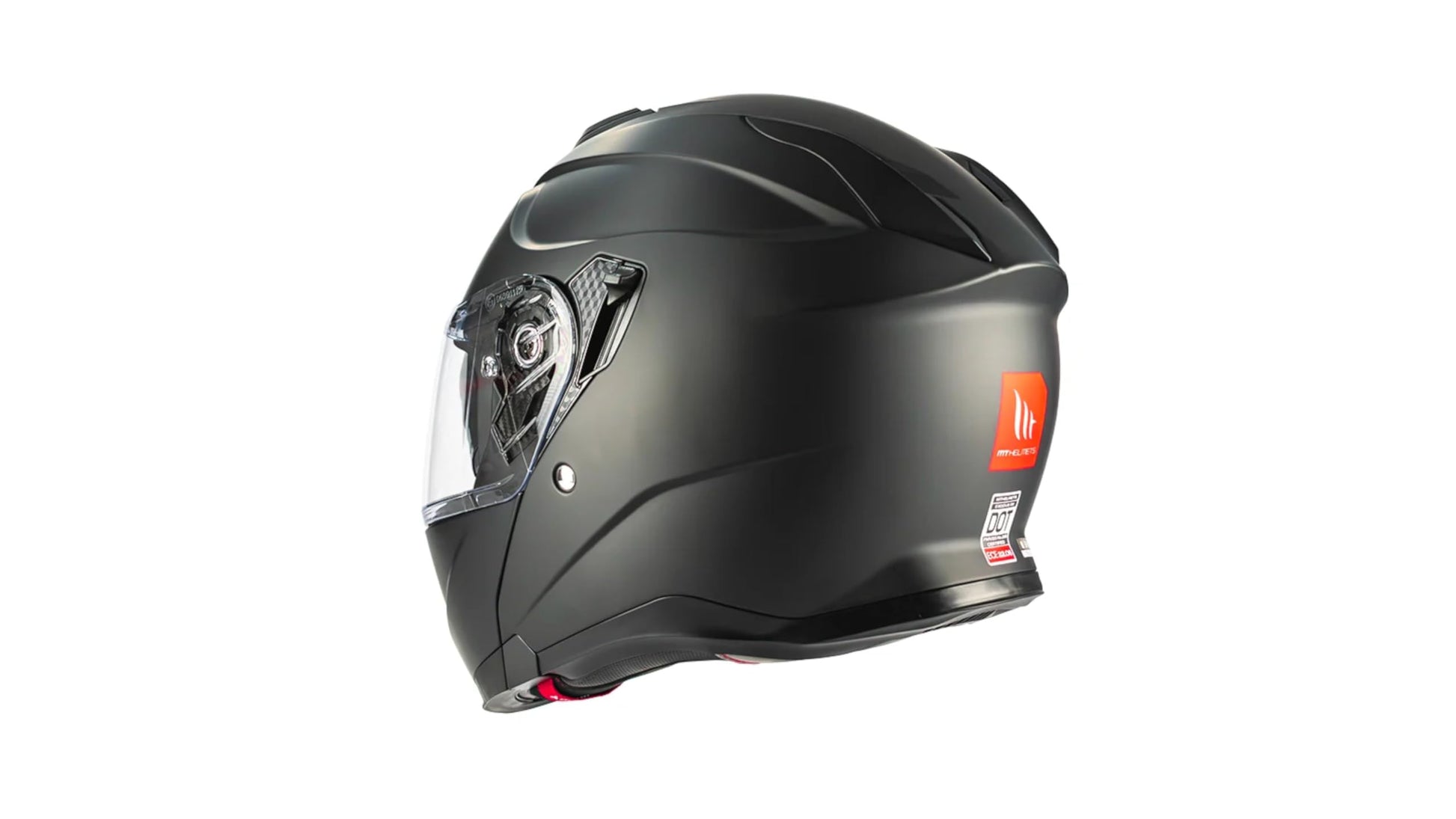 Casco MT Helmet Exodus Negro Mate ABATIBLE para Moto Doble CERTIFICACIÓN Dot Y ECE (M)