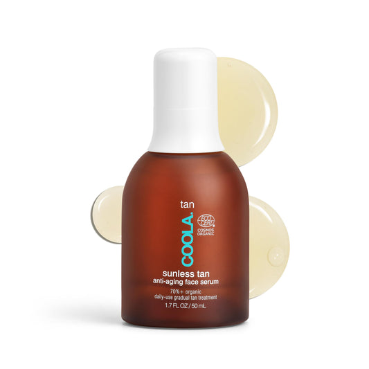Coola Organic Sunless Tan Anti-Aging Face Serum | Antioxidant Enriched | Gradual Tan | Transfer-Free | Fast Drying | Pina Colada