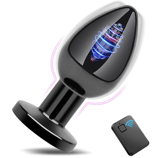 Vibrador Anal con Control Remoto USB Magnético 10 Modos para Mujer y Hombre