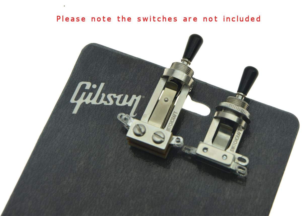 Dopro USA SAE 8-32 - Interruptor de palanca de metal para guitarra Gibson Les Paul, 3 vías, Negro