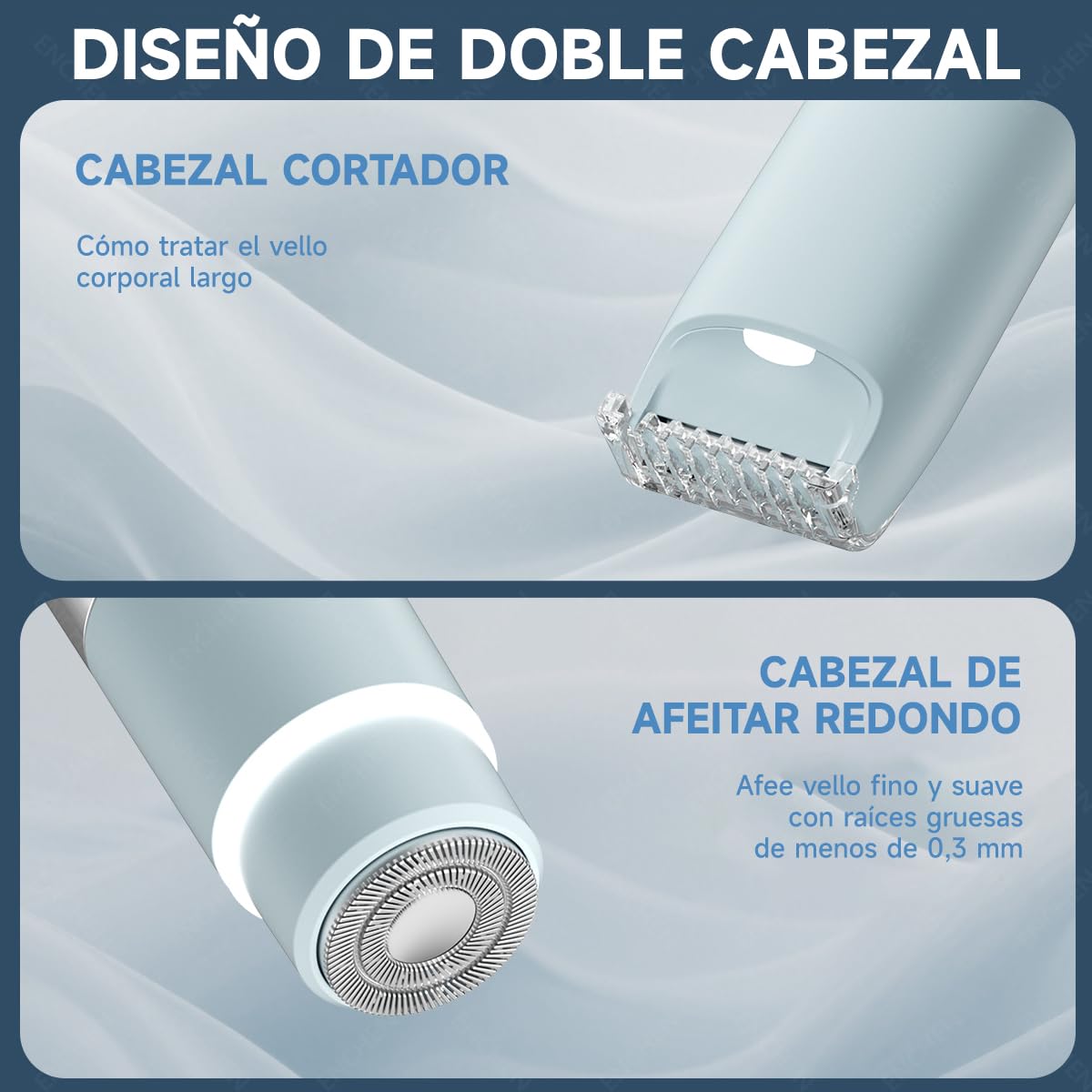 Enchen Electric Shaver Azul Depiladora Elctrica Afeitadora Corporal