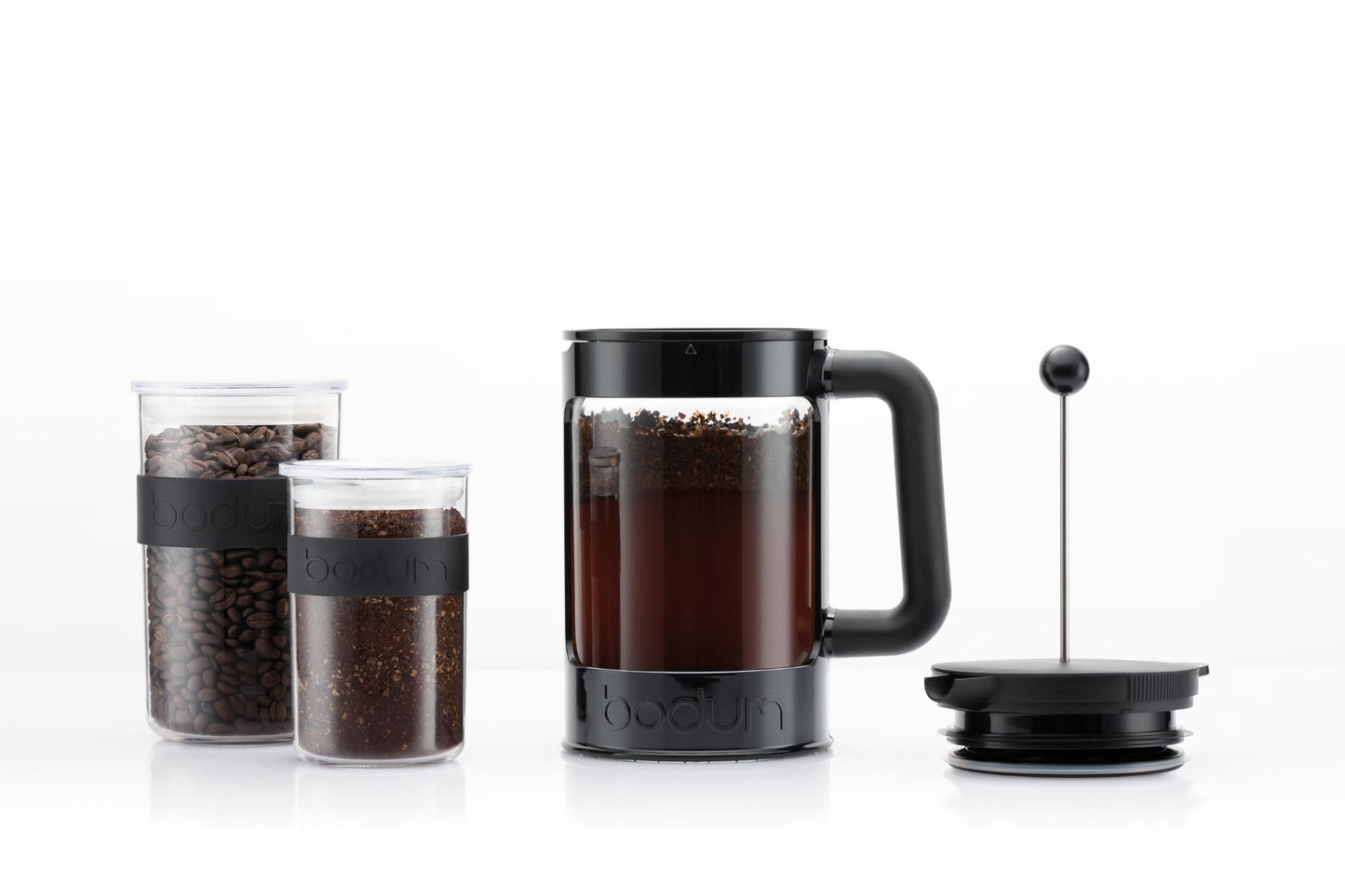 bodum K11683-01WM Cafetera de café en frio, 50 onzas, color negro azabache