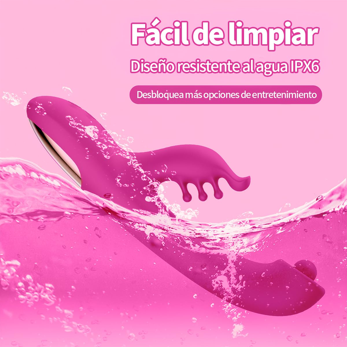 Vibrador Consolador Mariposa Inalámbrico 3 en 1 con 10 Vibraciones para Mujer