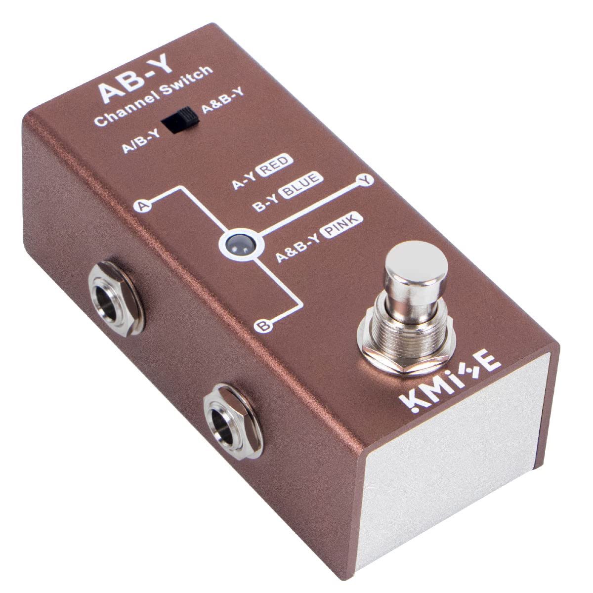 lotmusic Pedal de efectos de guitarra eléctrica Mini tipo único DC 9V True Bypass (ABY)