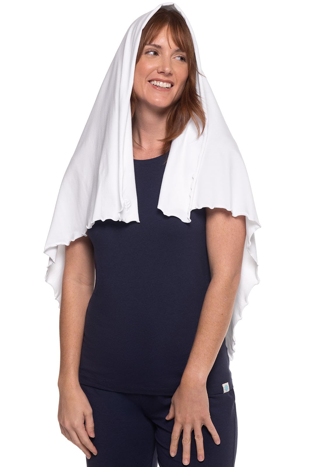 Coolibar UPF 50 + – Manta de Baby Sun Sun Protective, color Blanco, talla Una talla