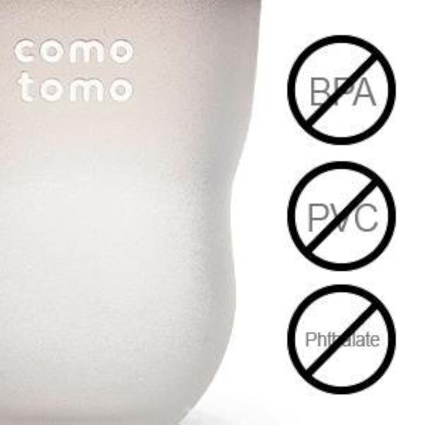 Biberon de silicona de 250 ml, anillo de color verde