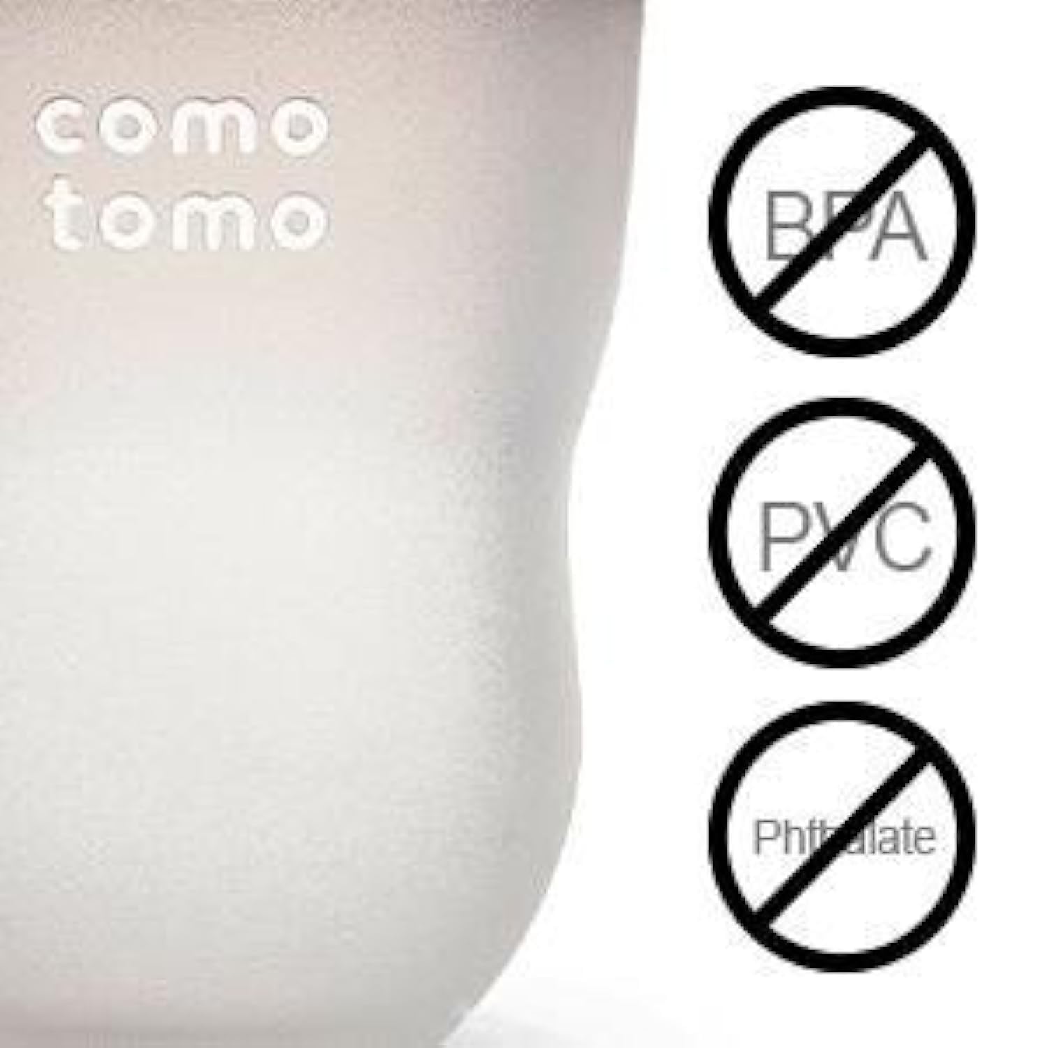 Biberon de silicona de 250 ml, anillo de color verde