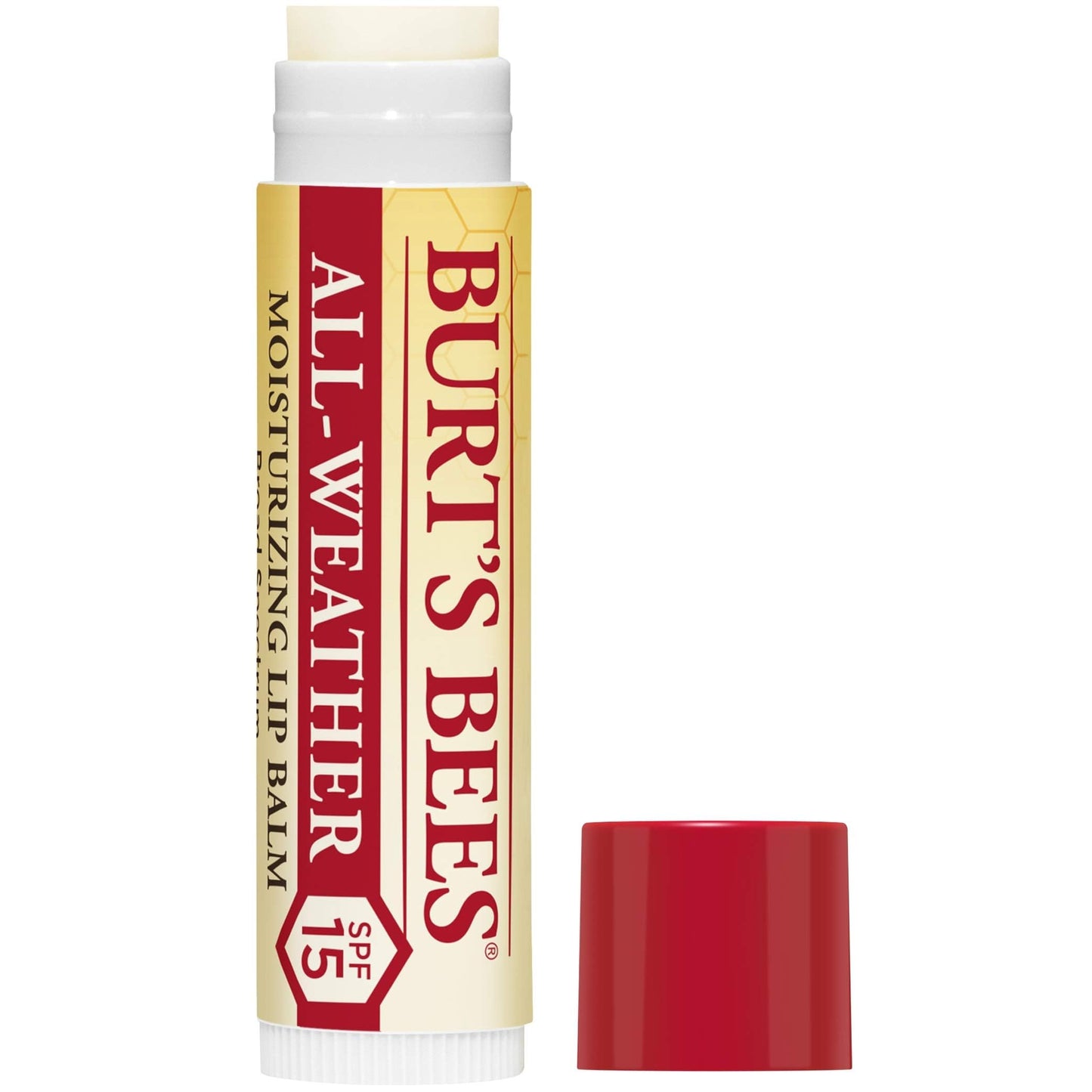 Burt's Bees 100% Natural All-Weather SPF15 Moisturizing Lip Balm, 2 Count