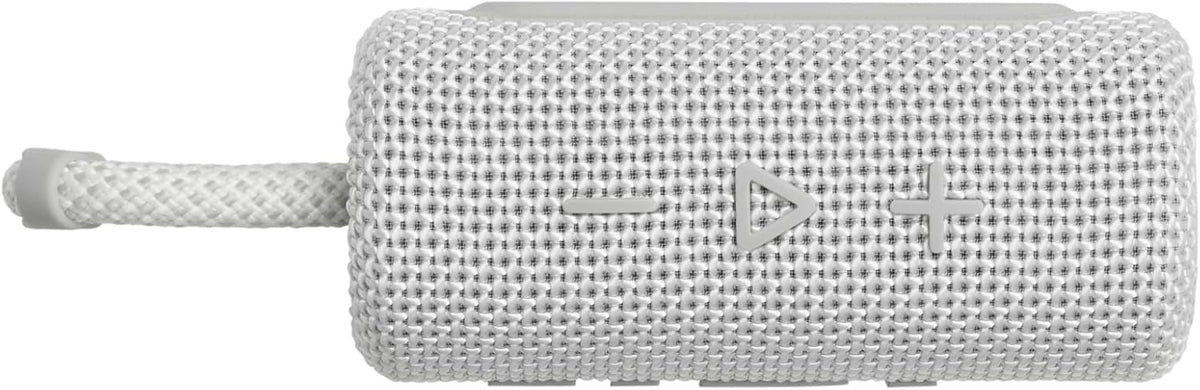 Altavoz Portátil JBL Blanco Resistente al Agua y al Polvo con Bluetooth y Batería Integrada