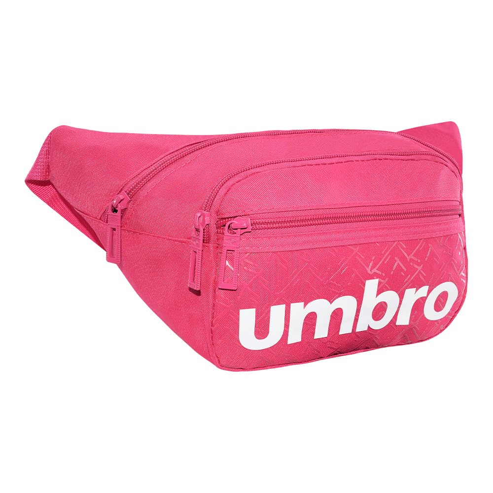 Cangurera Deportiva Umbro Rosa con Compartimientos Amplios para Hombres y Mujeres