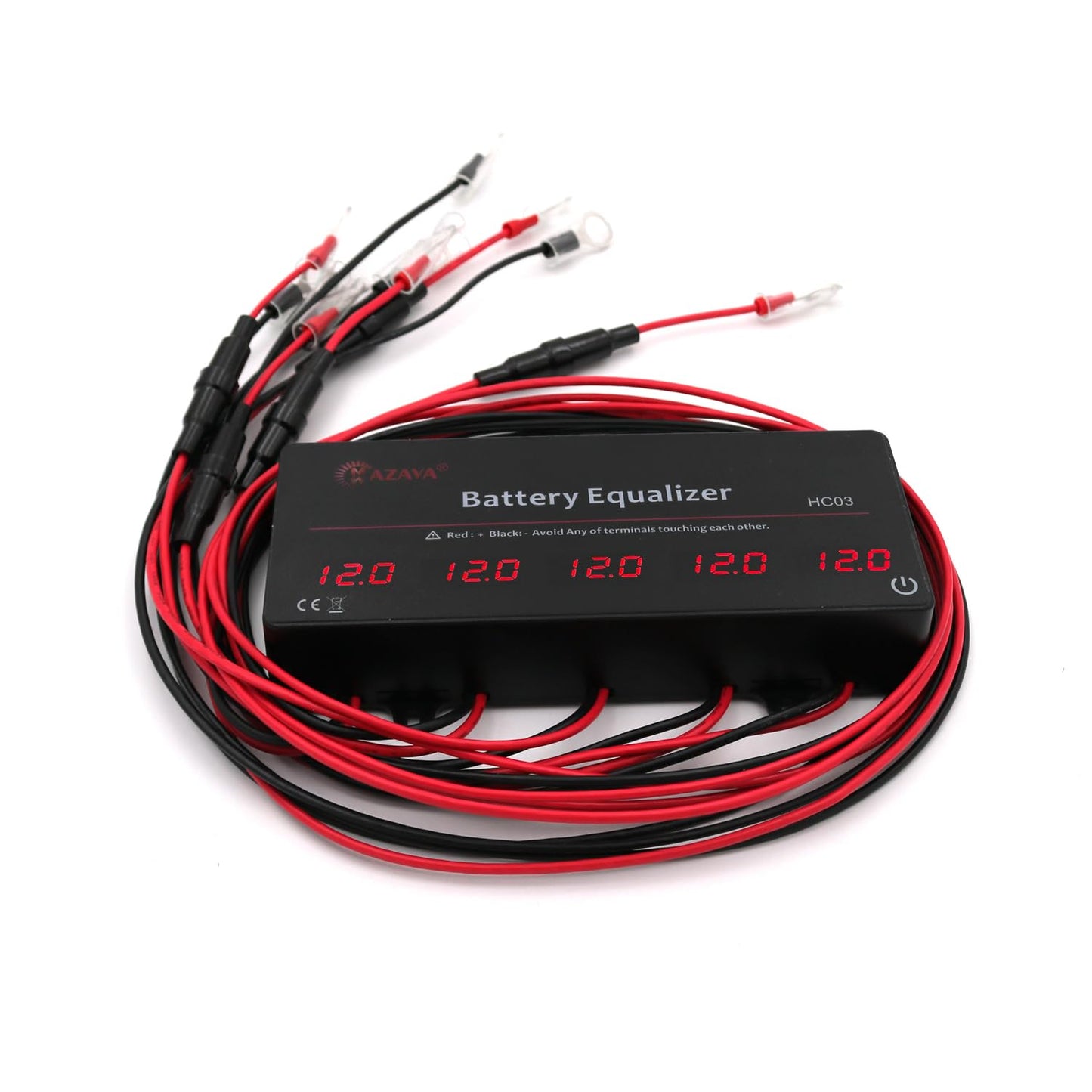 MAZAVA HC03 - Ecualizador de batería para baterías de 12/24/36/48V/60V equilibrador de voltaje 5S interruptor táctil activo de plomo ácido driver de batería