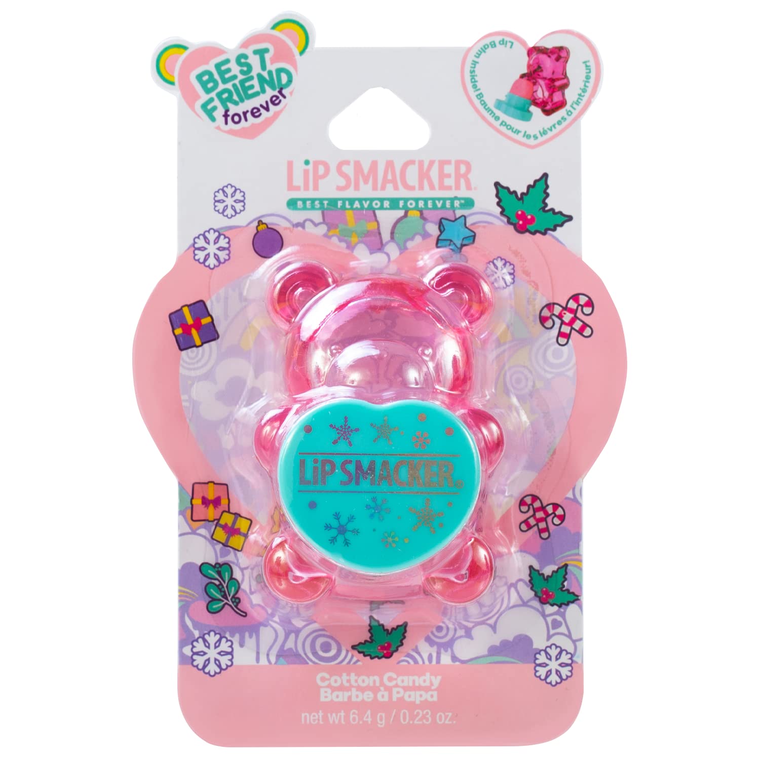 Lip Smacker BFF Sugar Bear Lip Balm- Pink Cotton Candy
