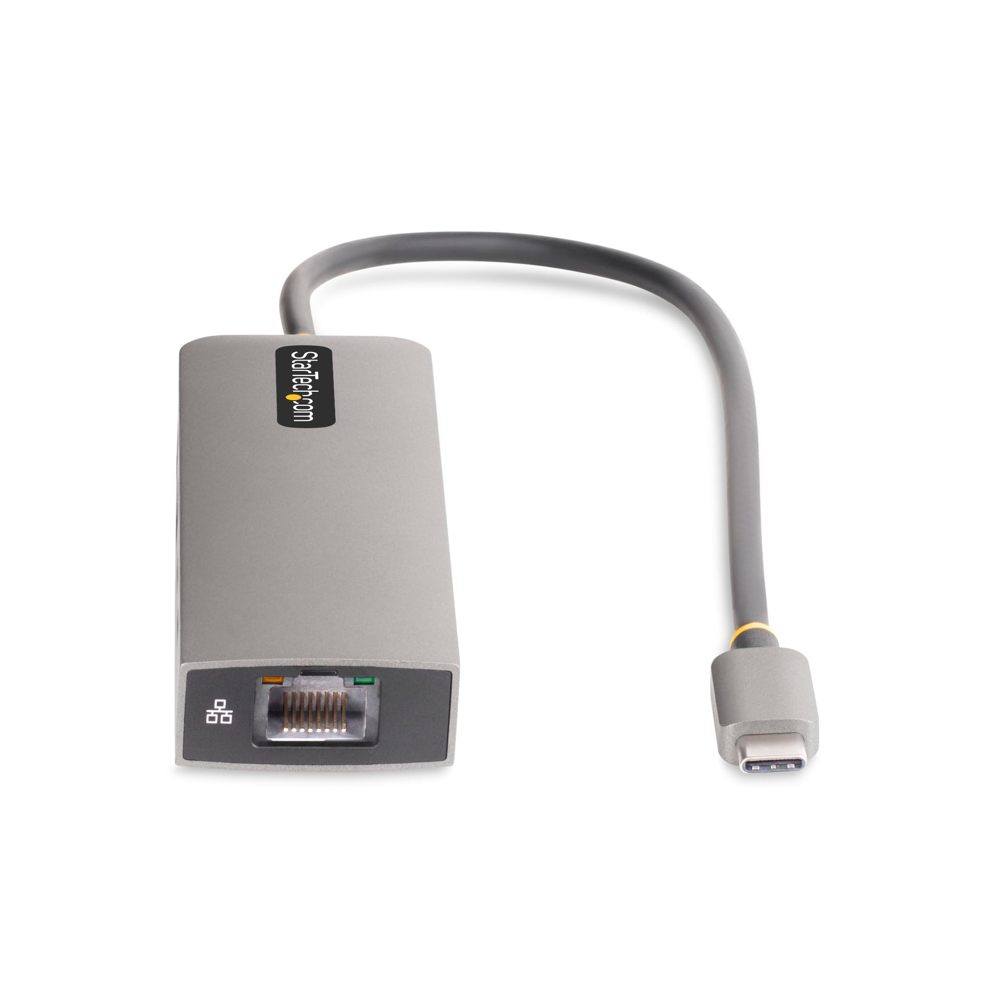 Concentrador USB-C StarTech.com Negro con Ethernet 2,5 Gbps y Puerto PD 100W