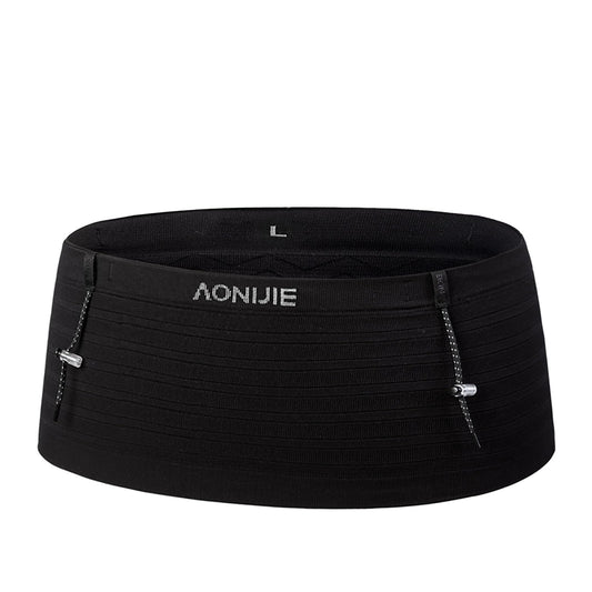 AONIJIE - Riñonera para correr con varios compartimentos, adecuada para caminar, viajar, deportes, senderismo y ejercicio, Negro -, Large, Deporte