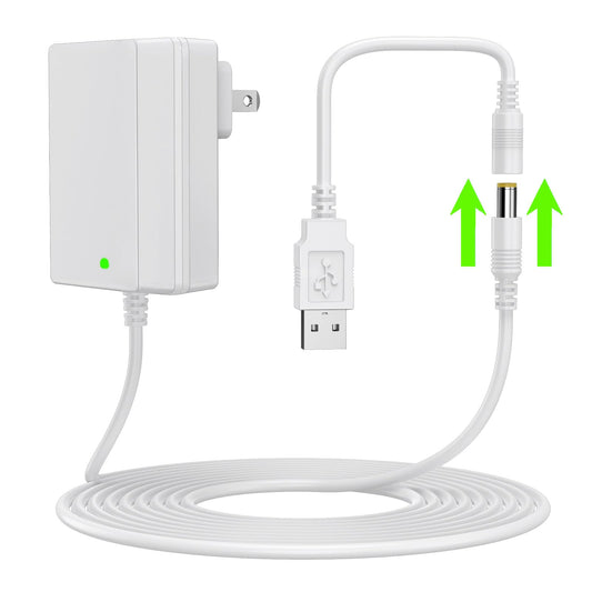 Cable de alimentación para bebé USB, cargador de columpio para bebé, compatible con Ingenuity Swing para InLighten, InLighten Calmante, Anyway Sway, ConvertMe, Swing n Go Deluxe, SimpleComfort