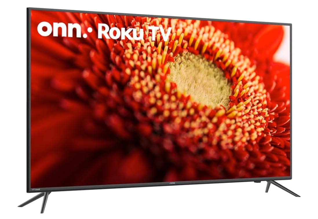 ONN Smart TV de 55" Pulgadas | Clase 4K 2160P LED | HDMI USB | Frecuencia de actualización 60Hz | Funciona con Alexa y Google Home - 100012586