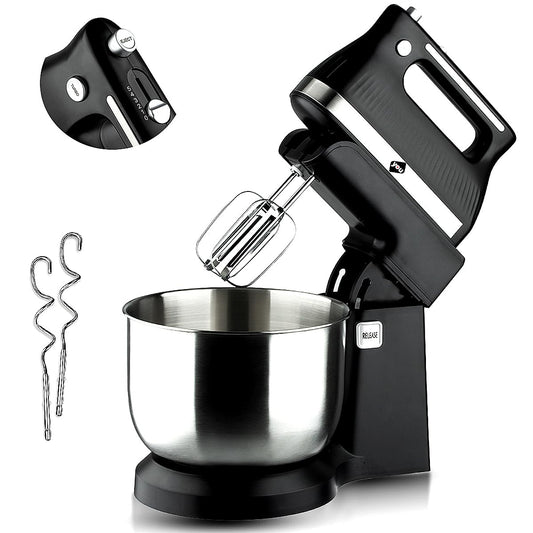 Batidora De Pedestal De Mano Planetaria 3.5 Litros Funcion Turbo 5 Velocidades 300w con Accesorios