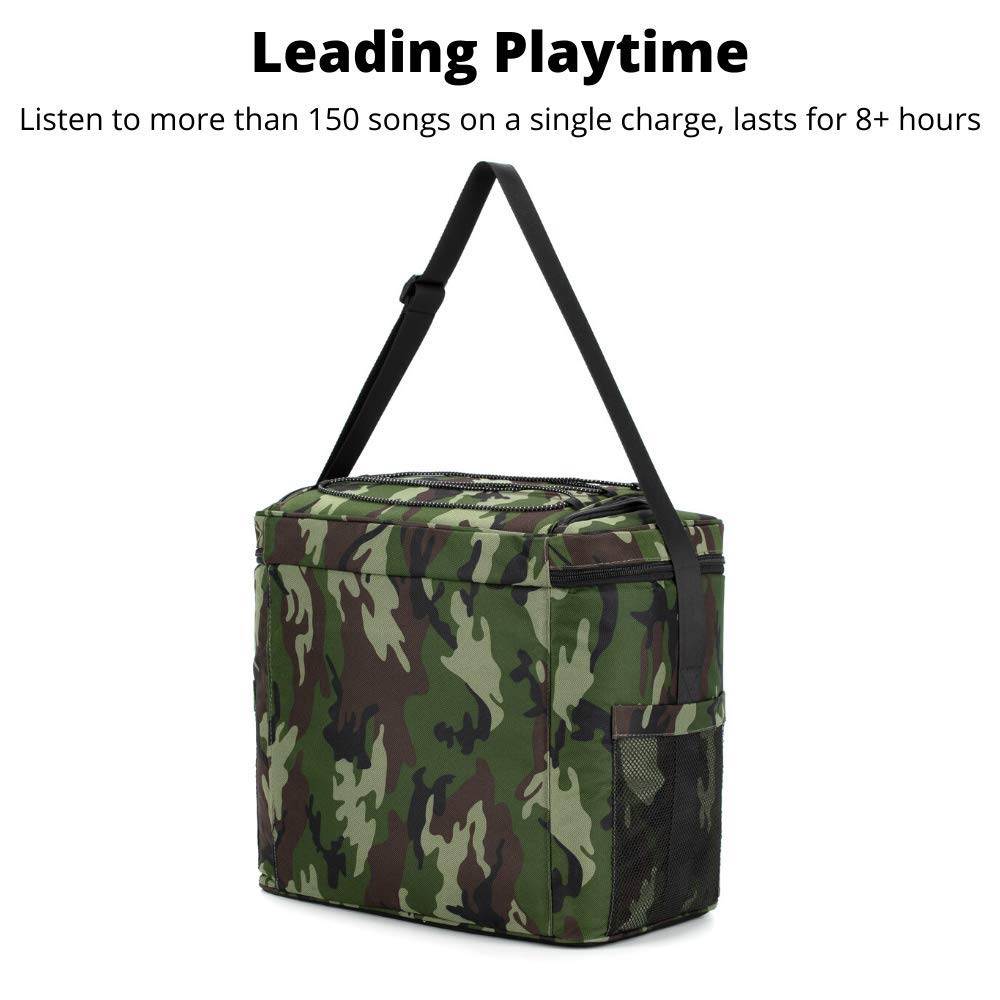The #1 Cooler with Speakers on Amazon. 15-Watt Bluetooth Speakers & Subwoofer for Parties/Festivals/Boat/Beach. Rechargeable, Works with iPhone & Andr