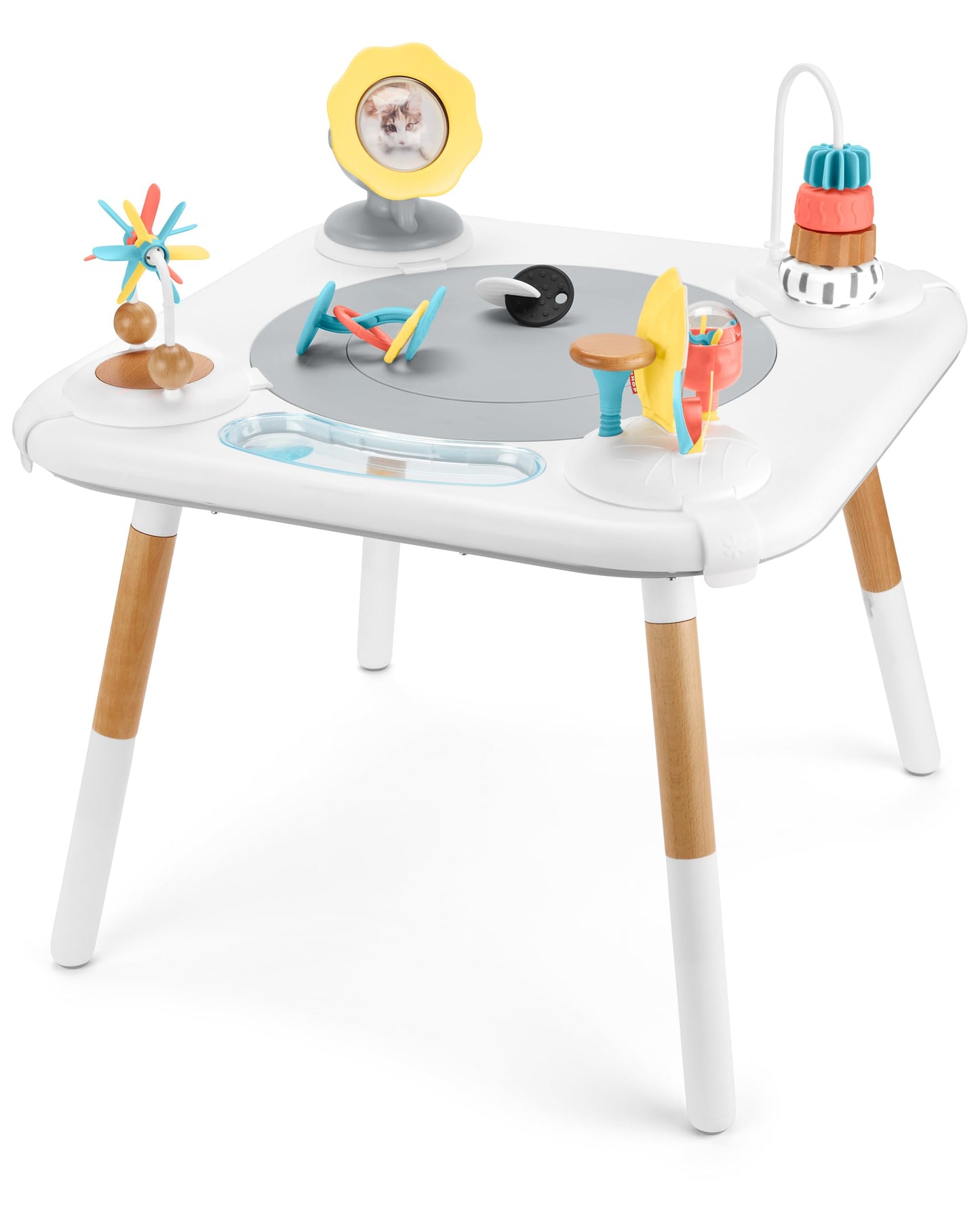 Centro de Actividades Skip Hop Discoverosity Montessori y Mesa de Juego Azul para Bebés a Partir de 4 Meses