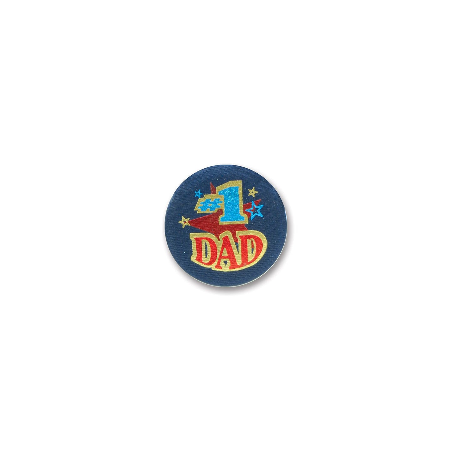 Beistle #1 Dad Satin Button