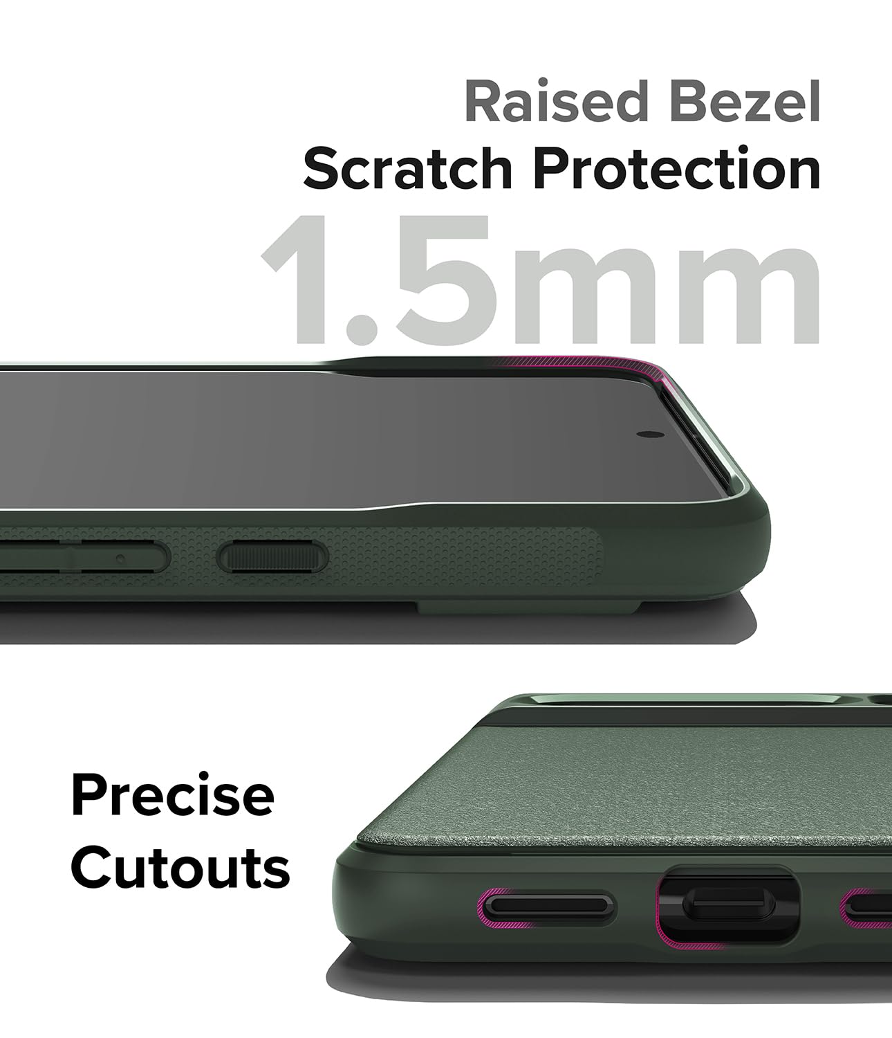 Funda Google Pixel 8 Pro Ringke Onyx Verde Oscuro Anti Huella y Antideslizante con Protección Adicional