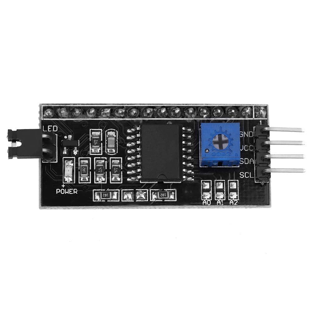 Placa Adaptador IIC/I2C YWBL-WH 5V Convertidor Módulo para 1602 LCD