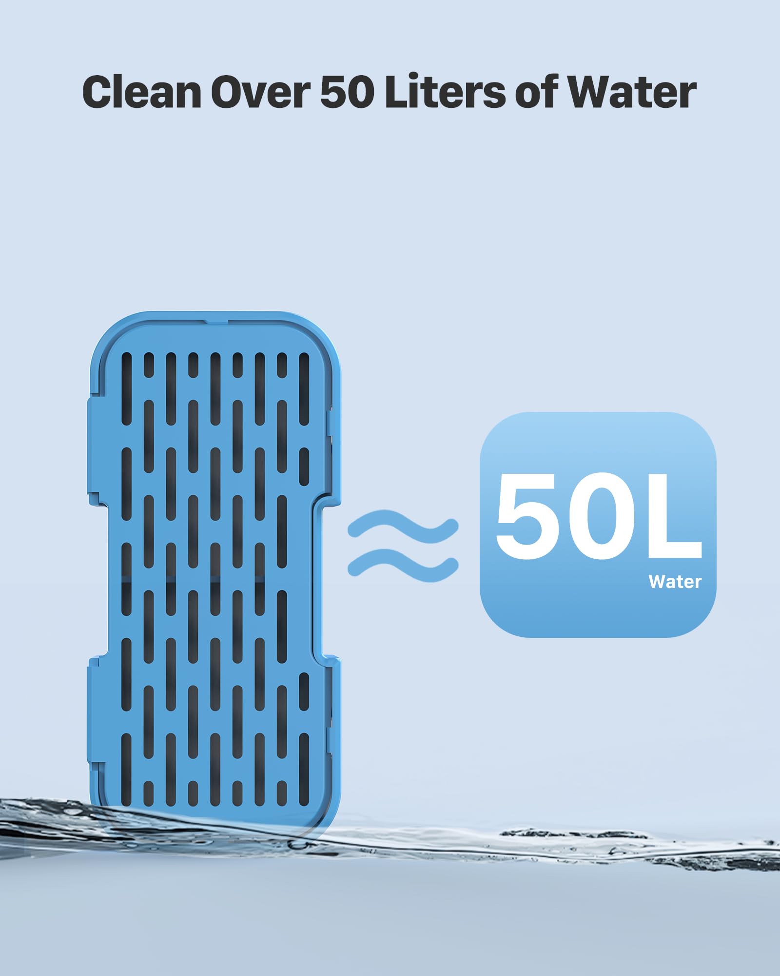 Fuente de Agua AOOGITF S5 para Gatos con 6 Filtros y Esponjas