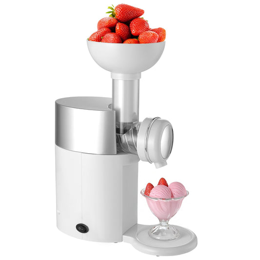 Maquina de Helados, OUDAR Maquina para Hacer Helados Electrico, Máquina de Helados con Instrucciones de Uso, Ice Cream Maker. (Blanco)